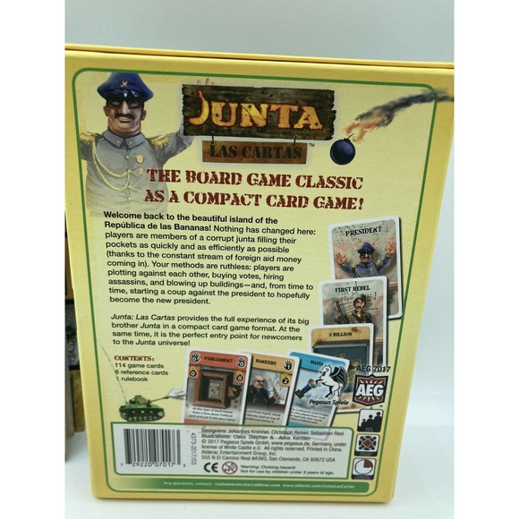 Junta Las Cartas Politica Strategy Bluffing Card Board Game Family Fun Night - Picture 5 of 5